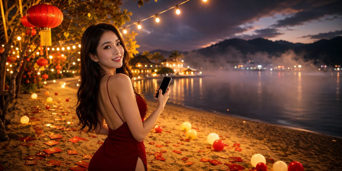 Không khí xổ số Đà Lạt về đêm với đèn lồng lung linh truyền thống