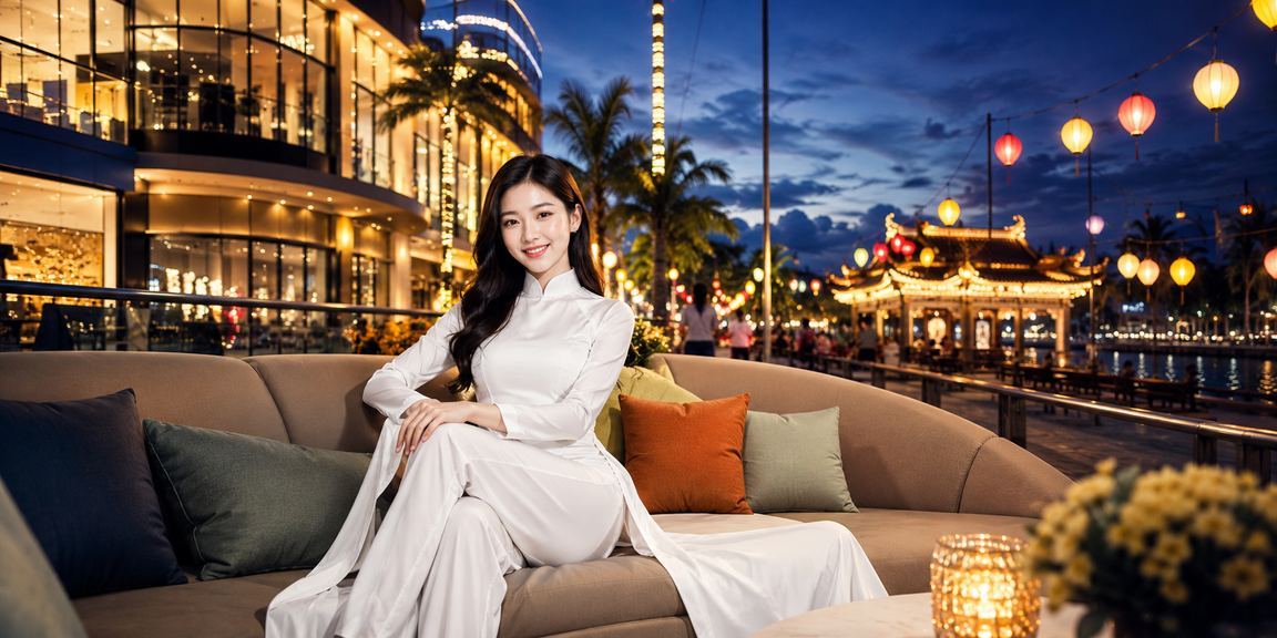 Không gian casino tại Huế mang nét văn hóa áo dài truyền thống Việt Nam